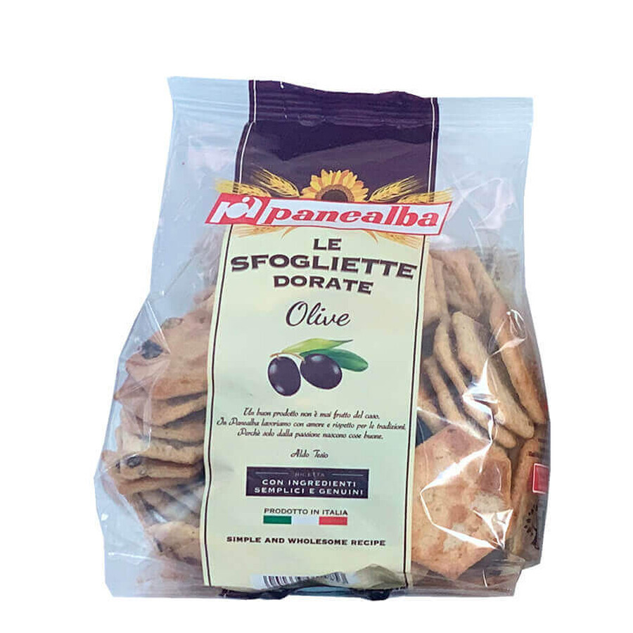 Crackers with olives, 180 gr, Panealba