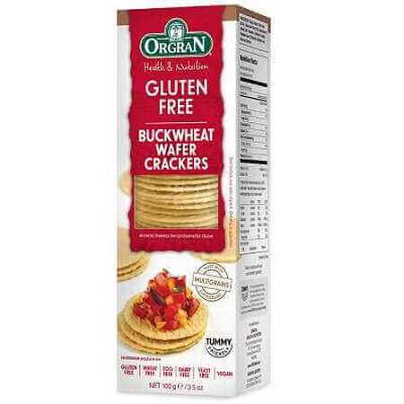 Cracker di grano saraceno senza glutine, 100 g, Orgran