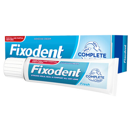 Crema adesiva per dentiere, Fixodent Complete Fresh, 47 g, P&G