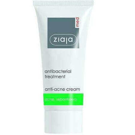 Crema antibatterica per pelli grasse con acne e seborrea, 50 ml, Ziaja