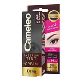 Eyebrow Tinting Cream Cameleo, Dark Brown 3.0, 15 ml, Delia Cosmetics