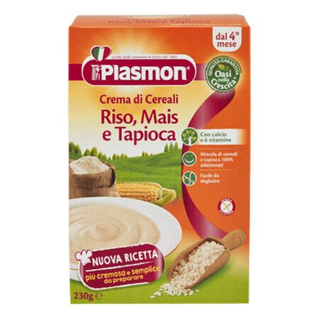 Plasmon Crema Di Cereali Riso Mais E Tapioca 230g