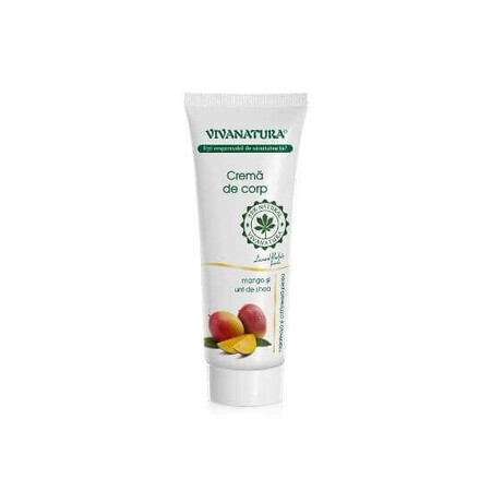 Body cream with mango and shea butter, 250ml, Vivanatura