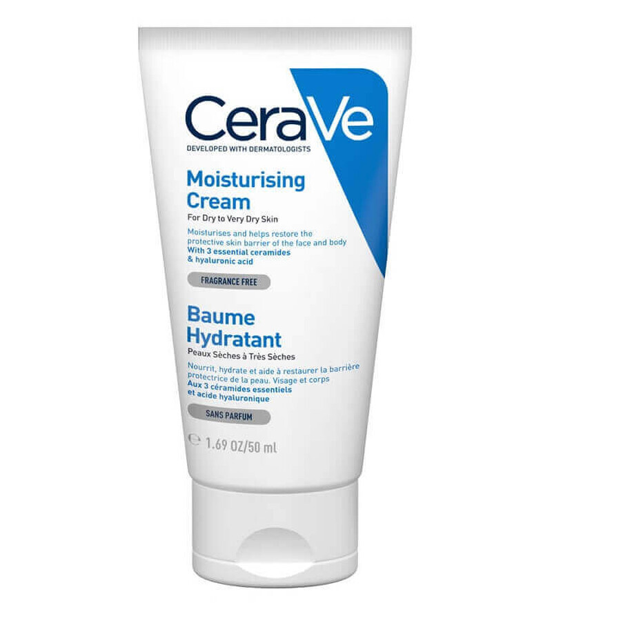 CeraVe Crema Corpo Idratante Pelle Molto Secca, 50ml