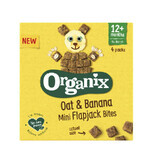 Organic soft cubes made of whole oats and Flapjack bananas, +12 months, 4x20 gr, Organix