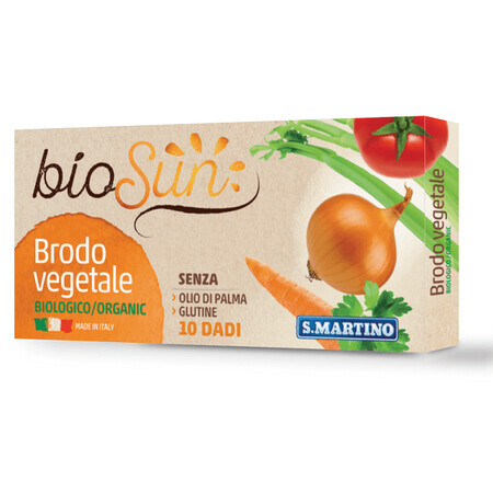 Vegetable cubes for gluten-free soup Eco Biosun, 100 gr, S.Martino