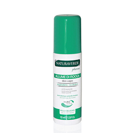 Deodorante spray con pietra di allume, Neutro, 100 ml, Naturaverde