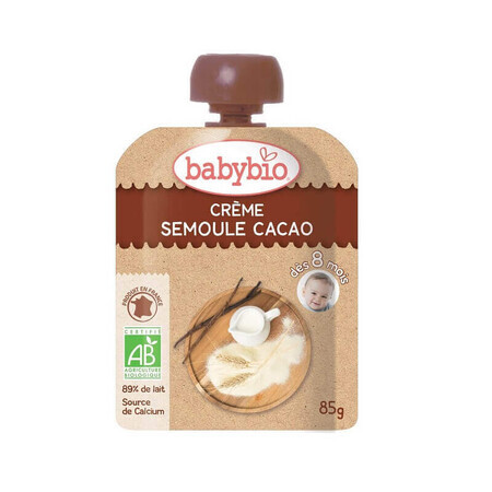 Dolce alla crema di gria e cacao, 85 gr, Babybio