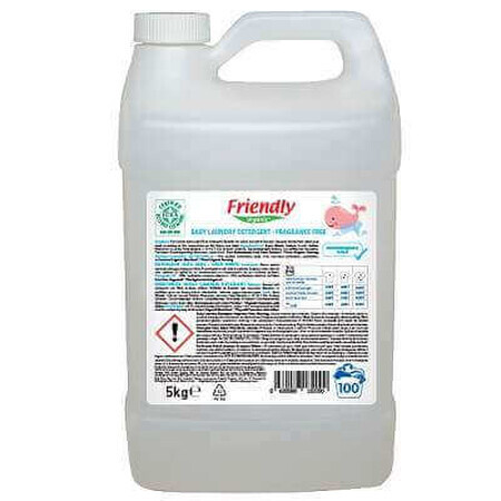 Detersivo per bucato senza profumo, 5 Kg, Friendly Organic