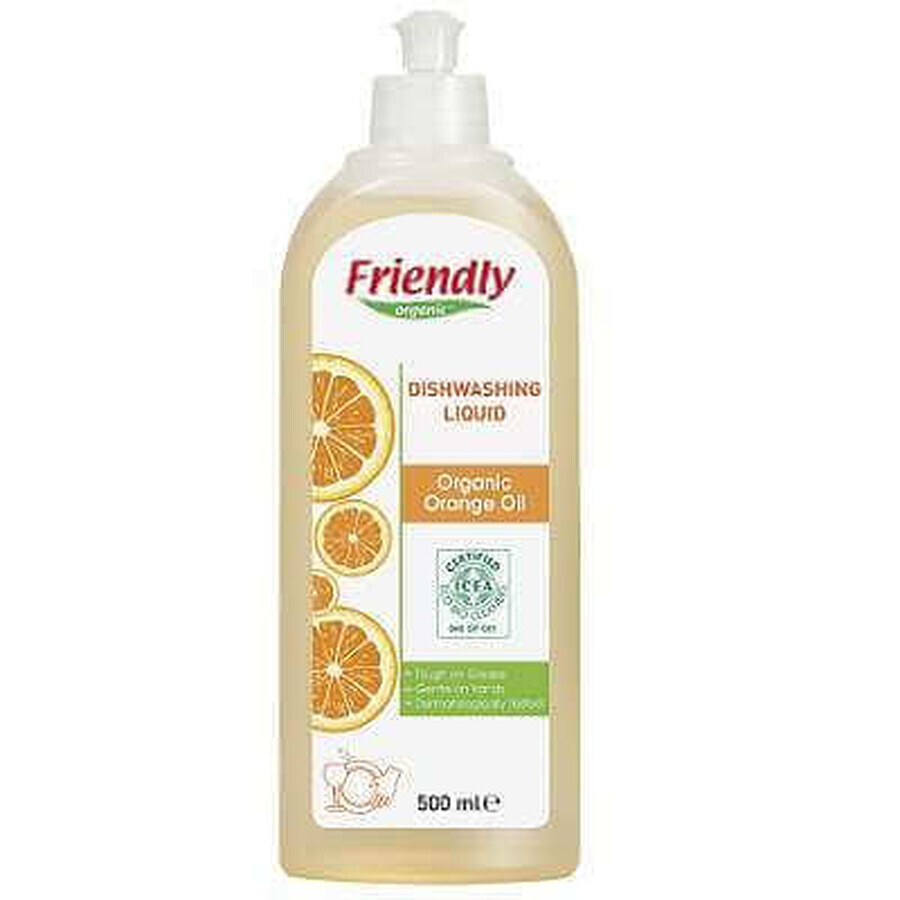 Detersivo piatti con arance, 500 ml, Friendly Organic