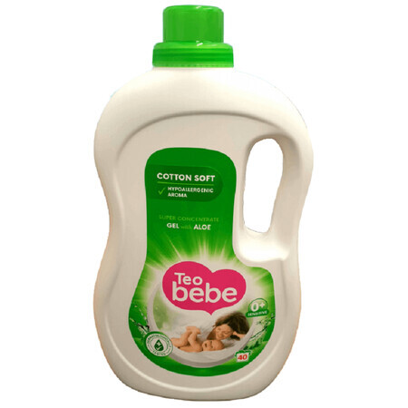 Detersivo bucato liquido con Aloe, 2,2 L, Teo Bebe