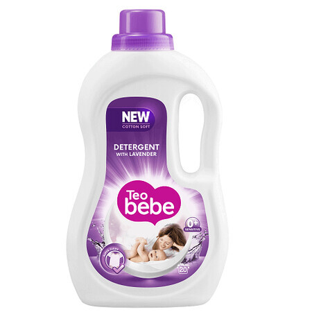 Detersivo liquido per bucato alla lavanda, 2,2 L, Teo Bebe