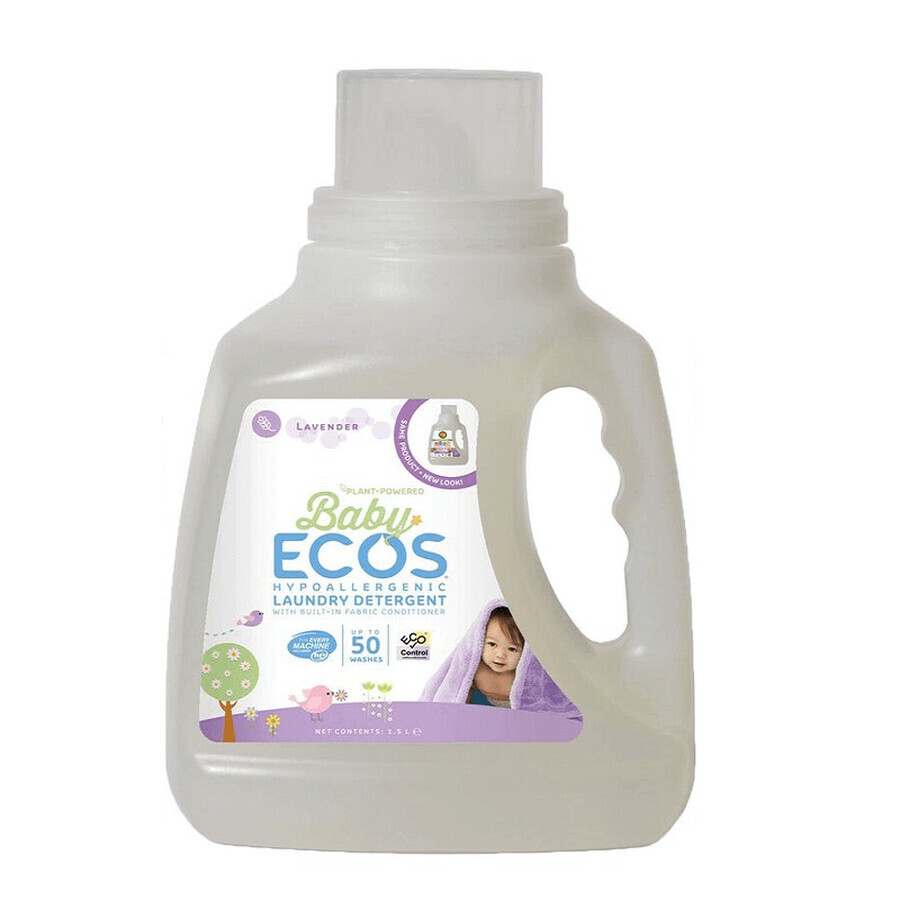 Detersivo liquido per neonati con camomilla e lavanda bio, 1.478 L, Earth Friendly