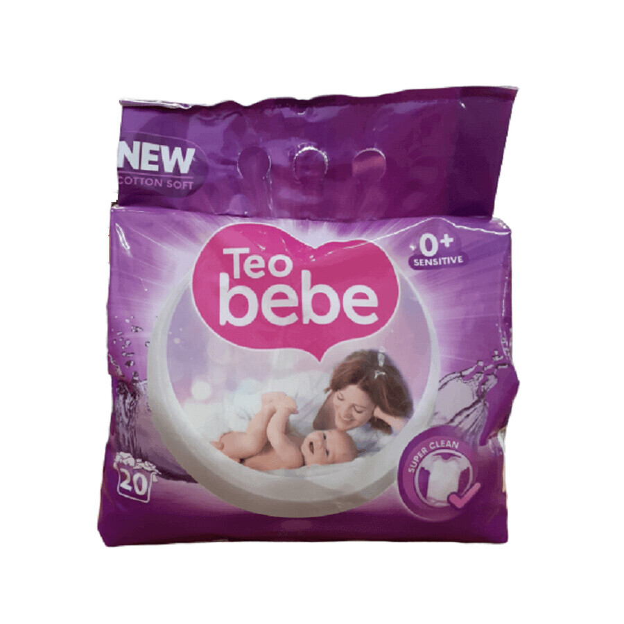 Detersivo per bucato in polvere alla lavanda e sapone naturale, 1,5 kg, Teo Bebe