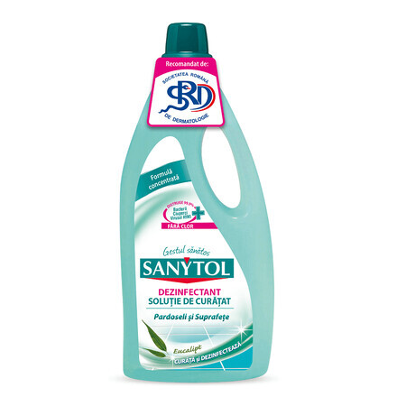 Disinfectant for floors and surfaces with Eucalyptus, 1 L, Sanytol