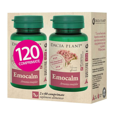 Emocalm with Valerian, 120 tablets, Dacia Plant