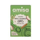 Oatmeal with apple and cinnamon gluten free Organic, 300 gr, Amisa