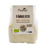 Eco flour from 4 cereals, 500 gr, Pronat