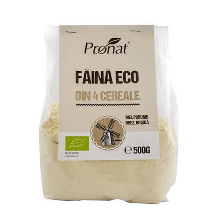 Eco flour from 4 cereals, 500 gr, Pronat