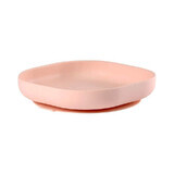 Piatto in silicone con ventosa, Rosa, Beaba