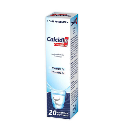 Calcidin 600 mg, 20 effervescent tablets, Zdrovit