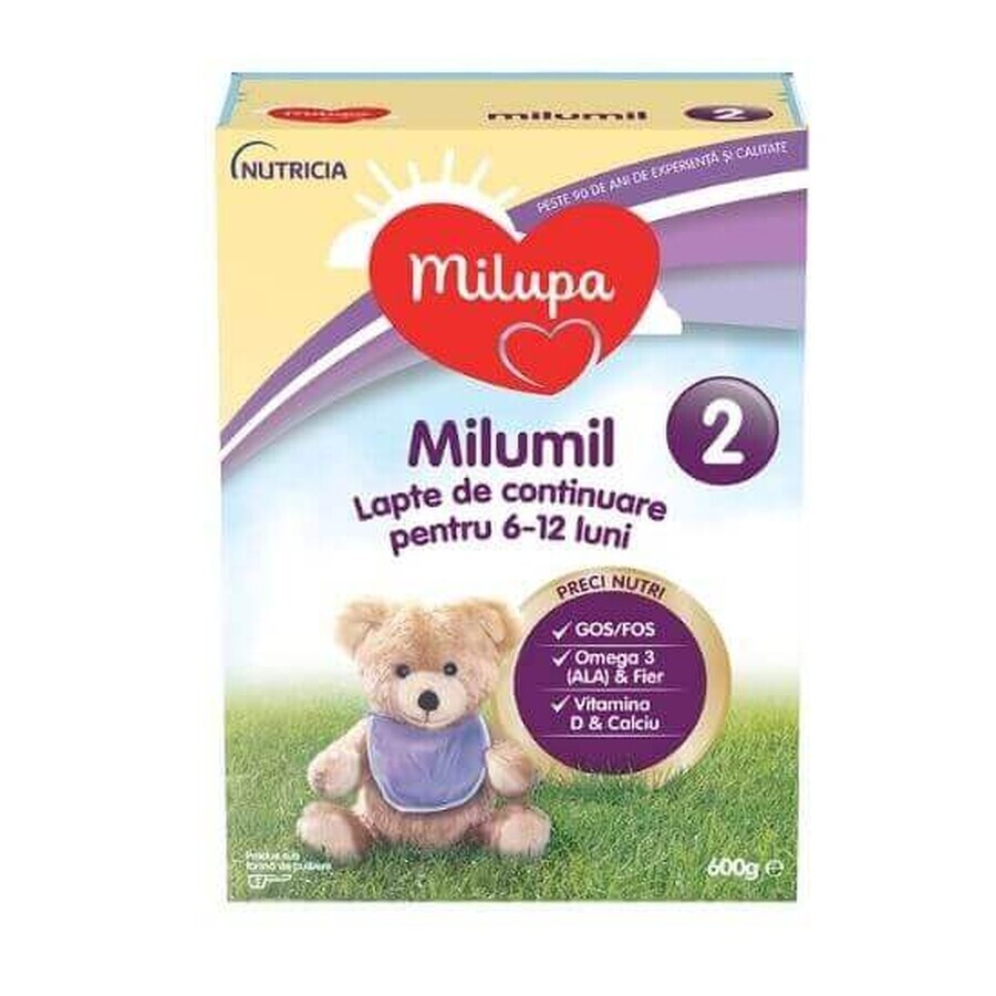 Milumil PreciNutri 2 follow-on milk formula, 6-12 months, 600 g, Milupa