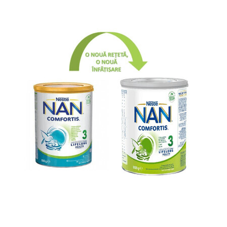 Nan 3 Comfortis, lait de suite, 1-2 ans, 800 g, Nestlé