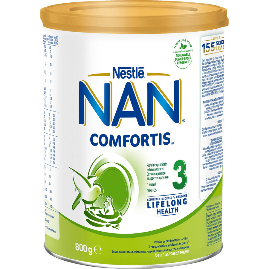 Nan 3 Comfortis, lait de suite, 1-2 ans, 800 g, Nestlé