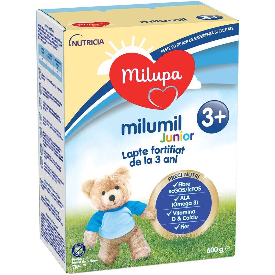 Latte in formula Milumil Junior, +3 anni, 600 g, Milupa