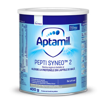 Pepti Syneo 2, Alimento a fini medici speciali in Polvere, 400 g, Aptamil