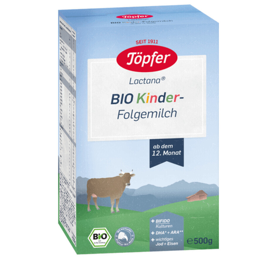 Latte in polvere Bio Kinder +12 mesi, 500 gr, Topfer recensioni