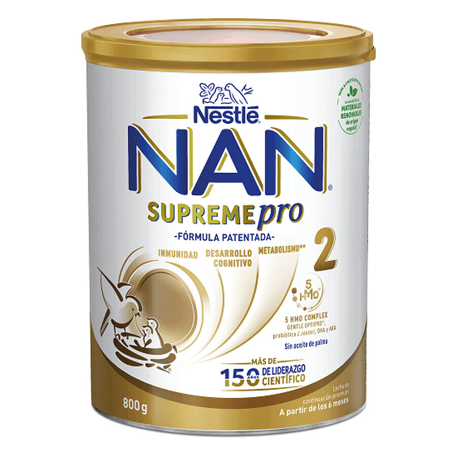 Formula di latte in polvere Nan 2 Supreme Pro, 800 gr, Nestlé