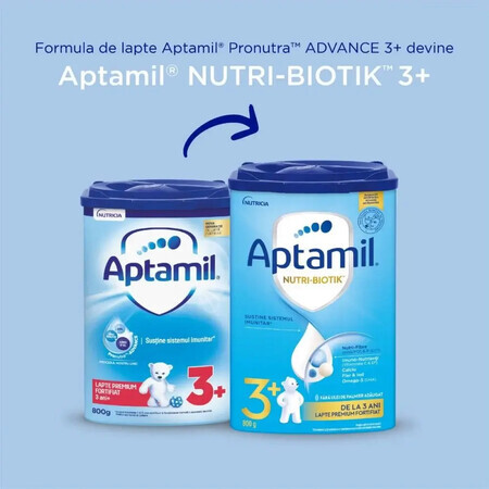 Latte in polvere Aptamil Nutri-Biotik 3+, +3 anni, 800 g, Nutricia