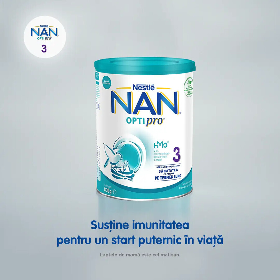 Nan 3 OptiPro Premium Formula, +12 Monate, 800 g, Nestlé