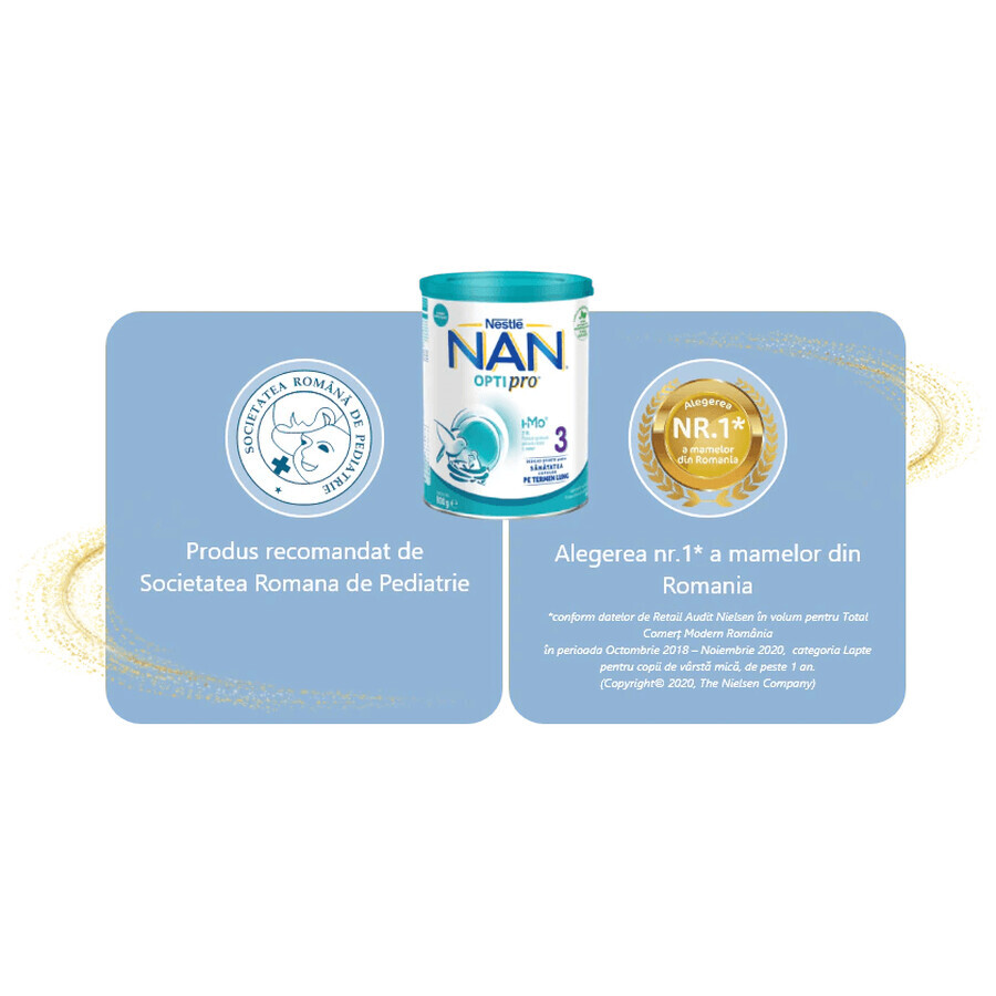 Nan 3 OptiPro Premium Formula, +12 Monate, 800 g, Nestlé