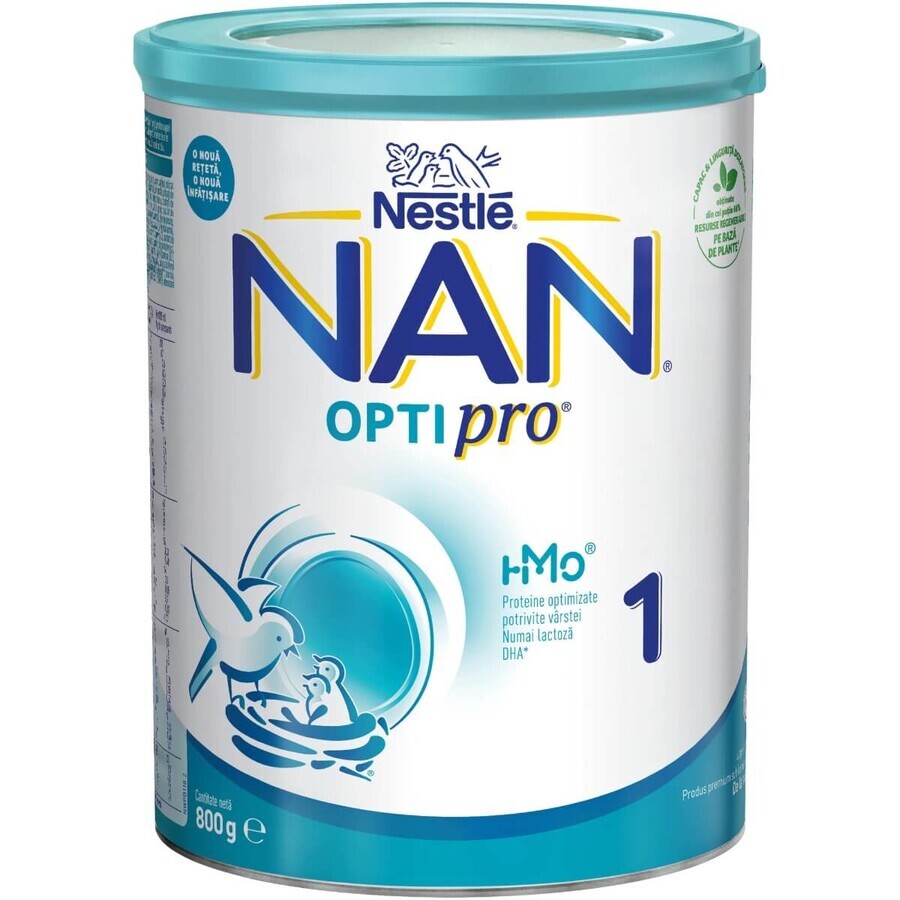 Premium Nan 1 Optipro HMO leche maternizada, +0 meses, 800 g, Nestlé