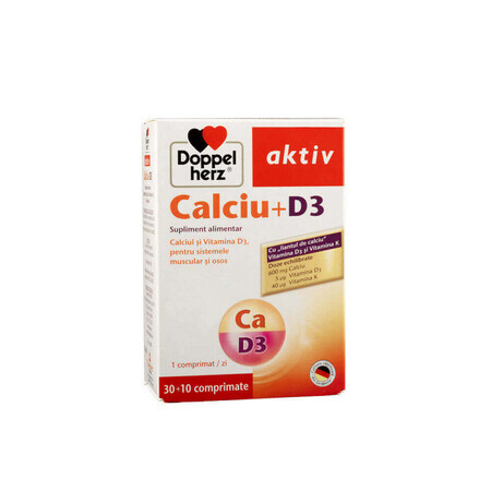 Calcium + D3 for bones and muscles, 30 tablets, Doppelherz