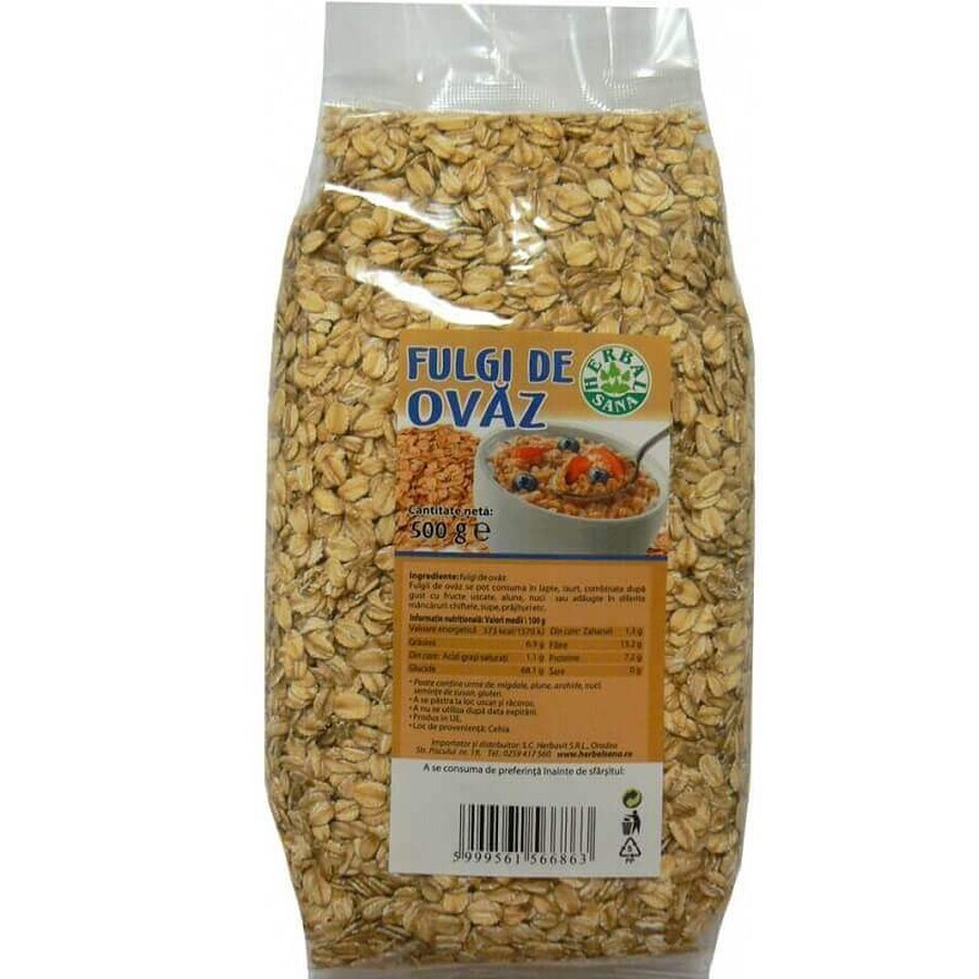 Copos de avena, 500 gr, Herbal Sana