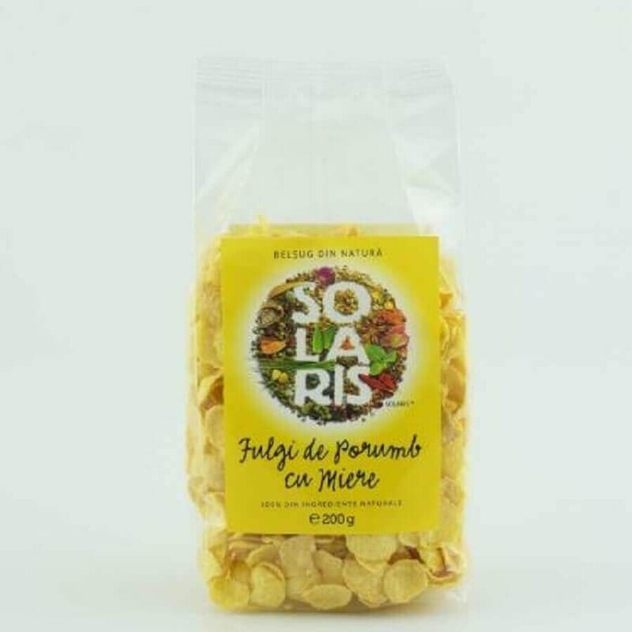 Copos de maíz con miel, 200 gr, Solaris