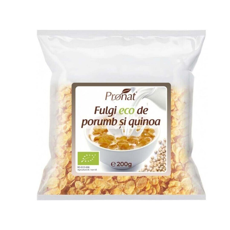 Eco corn flakes e quinoa, 200 gr, Pronat