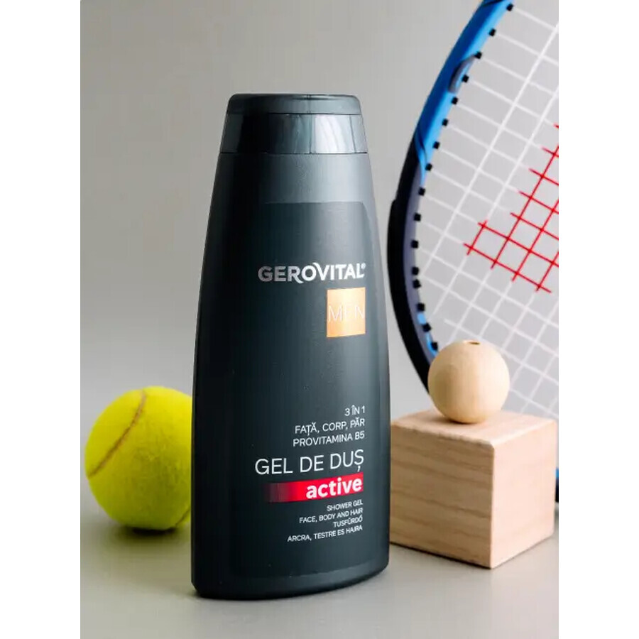 Bagnoschiuma Active 3 in 1 Gerovital Men, Gerovital Men, 400 ml, Farmec