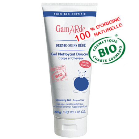 Gel doccia bio per neonati, +0mesi, 200 ml, GamARde