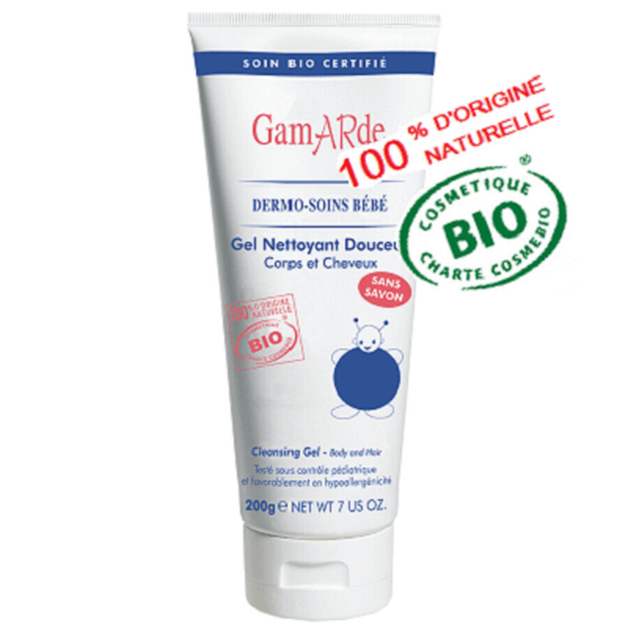 Gel doccia bio per neonati, +0mesi, 200 ml, GamARde