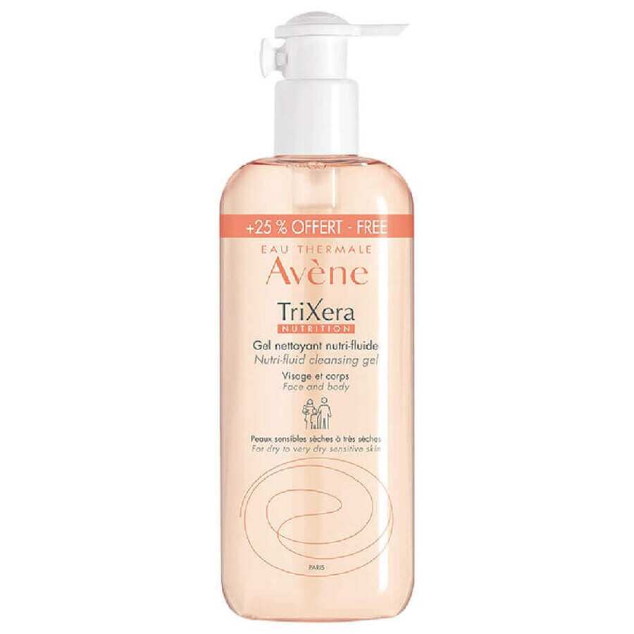 Avene Trixera - Nutrition Detergente Fluido Nutriente Nutri-Fluido, 500ml