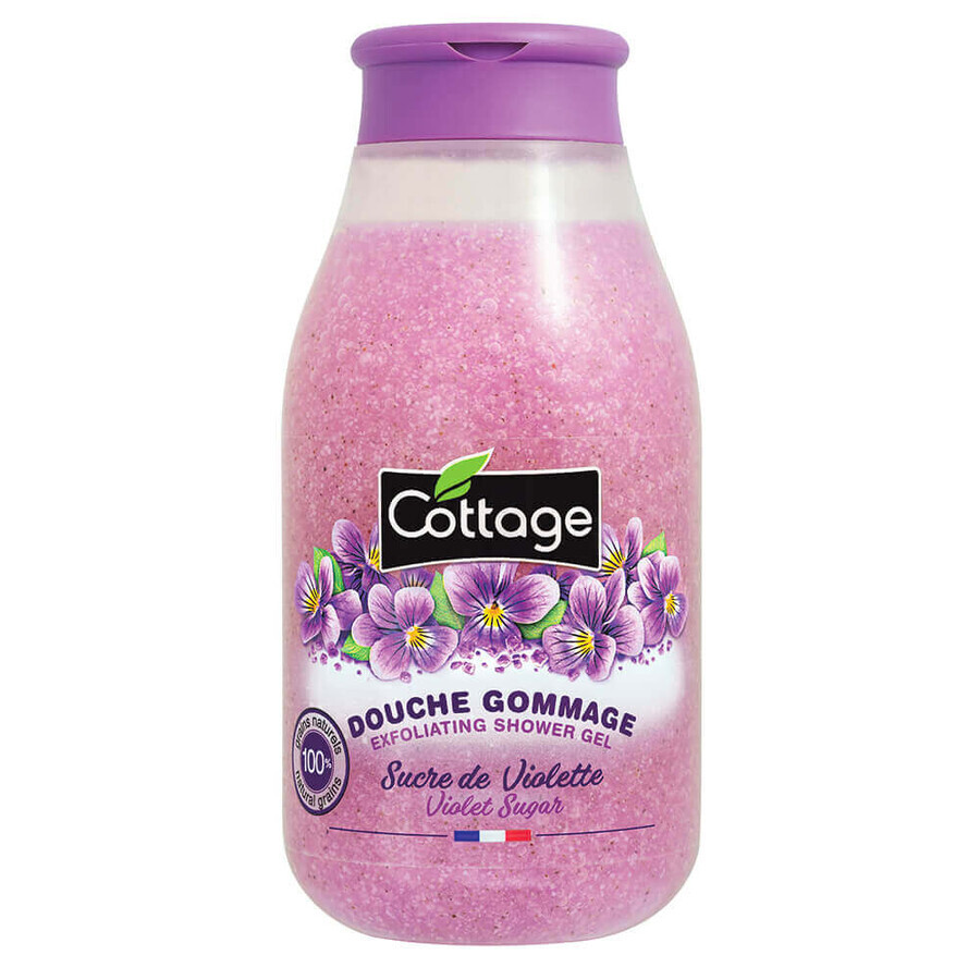 Gel douche exfoliant à la violette, 270 ml, Cottagel