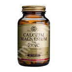 Calciu Magneziu Plus Zinc, 100 tablete, Solgar