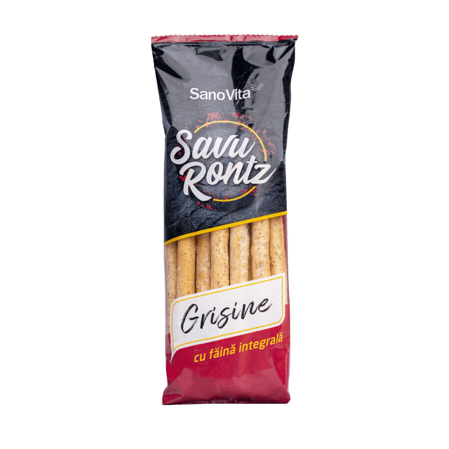 Grissini semplici con farina integrale Savu Rontz, 50 gr, Sanovita