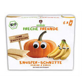 Snack croccante con banane biologiche e zucca, 84 g, Erdbar