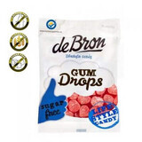 Raspberry-flavoured gummy jellies, 100g, DeBron