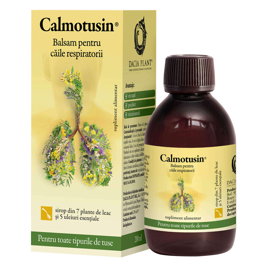 Calmotusin syrup, 200 ml, Dacia Plant